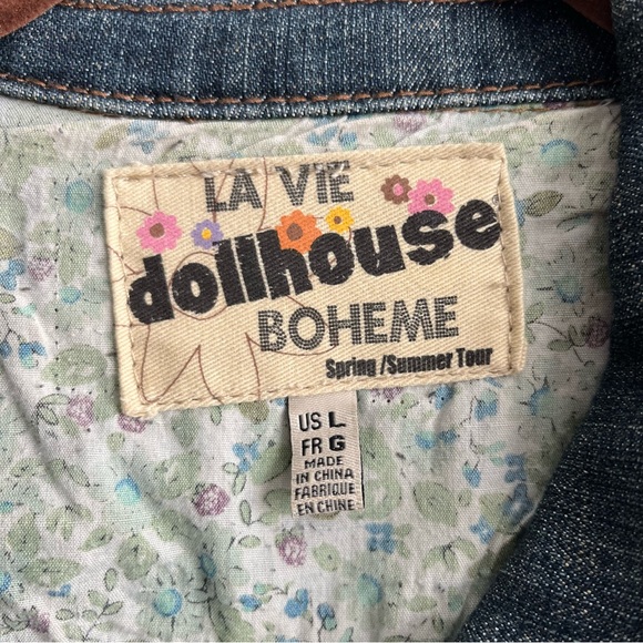 Dollhouse Jean Jacket Sz Lg - Picture 3 of 6